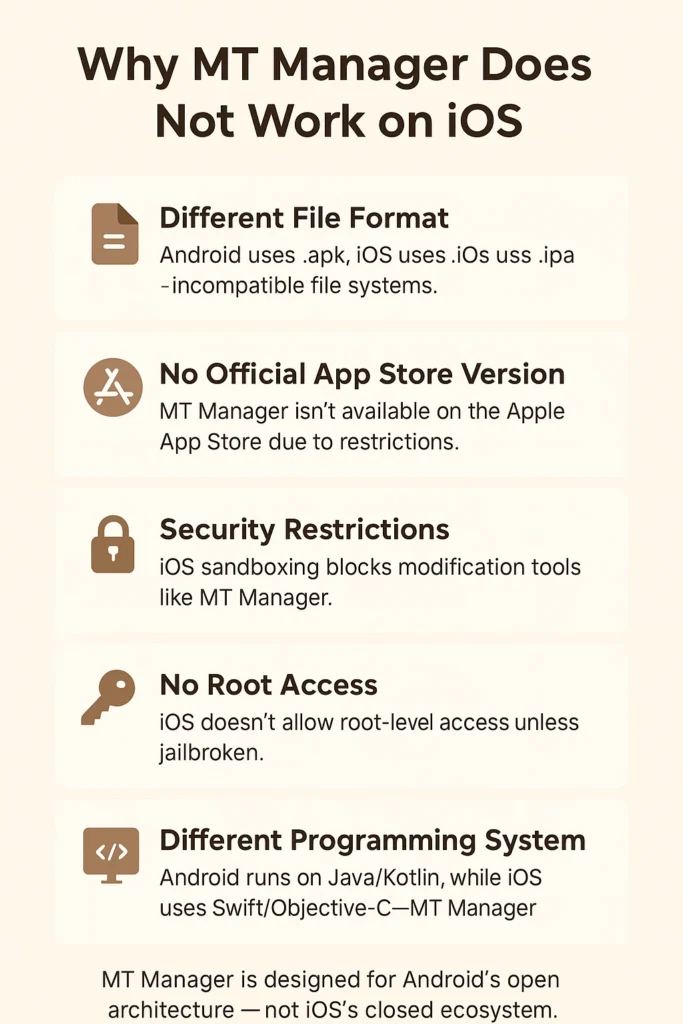 MT Manager APK iOS | Download Free 2025 Why MT Manager doesn’t work on iOS